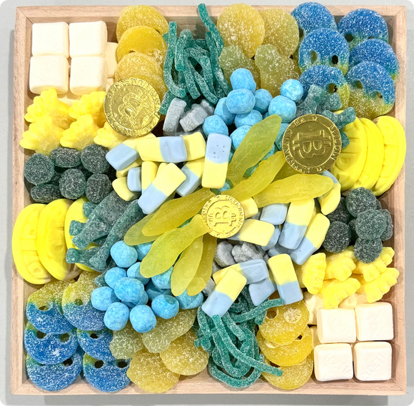 Golden Hanukkah Tray