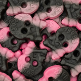 Foamy Raspberry Licorice Skulls