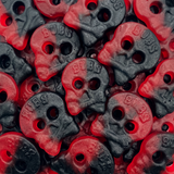 Raspberry Black Licorice Skulls